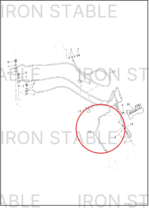 Harley-Davidson Brake Line, Abs, Rh, Fr, Cal
