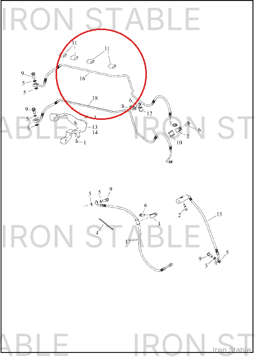 Harley-Davidson Brake Line, Fr, Abs, Manf To Hcu, 