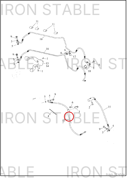 Harley-Davidson Brake Line, Fr, Abs, Ma Cyl To Ma