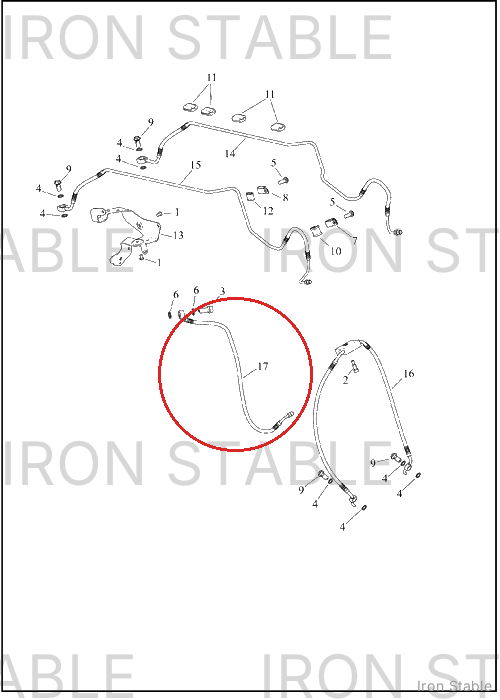 Harley-Davidson Brake Line, Fr, Abs, Ma Cyl To Ma