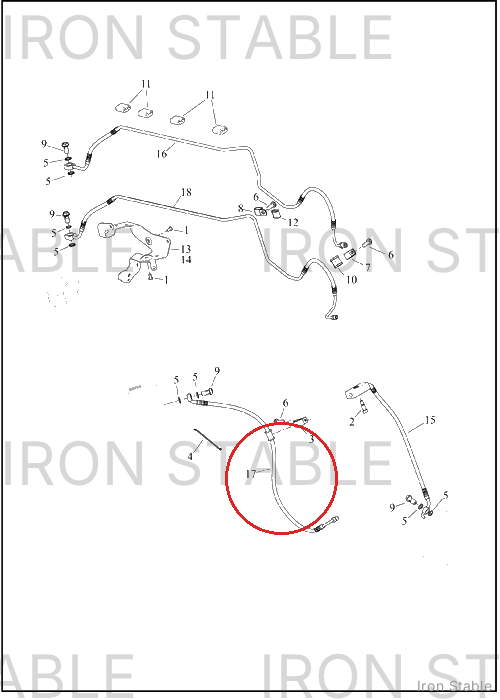 Harley-Davidson Brake Line, Fr, Abs, M/C To Manif