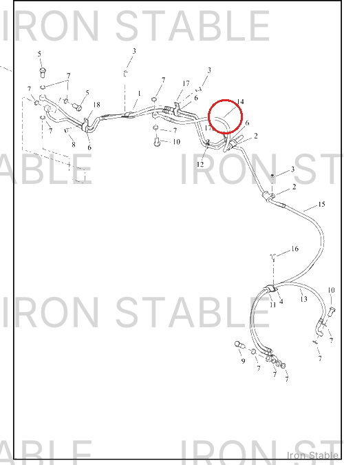 Harley-Davidson Brake Line, Fr Ma Cyl, Ehcu