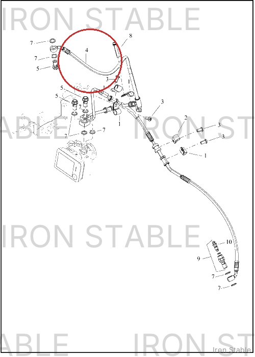 Harley-Davidson Brake Line, Fr Ma Cyl, Ehcu