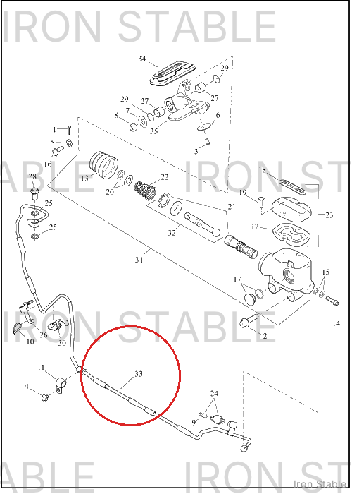 Harley-Davidson Brake Line, Assembly, Rr M/C-To-Abs