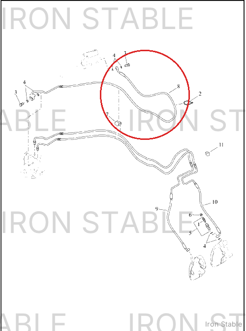 Harley-Davidson Brake Line, Fr Ma Cyl To Ehcu