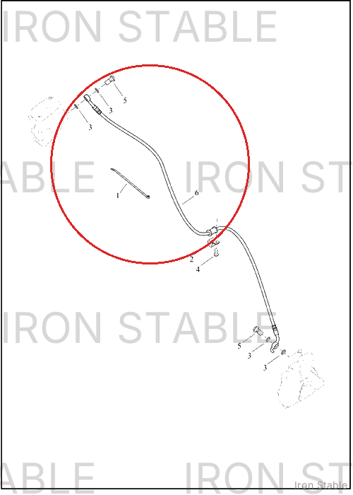 Harley-Davidson Brake Line, Non-Abs, Front