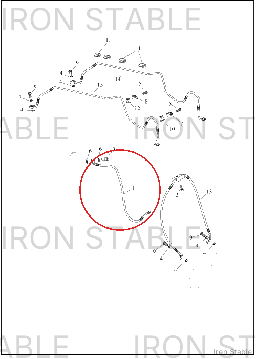 Harley-Davidson Brake Line, Fr, Abs, M/C To Manif