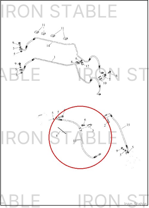 Harley-Davidson Brake Line, Fr, Abs, M/C To Manif