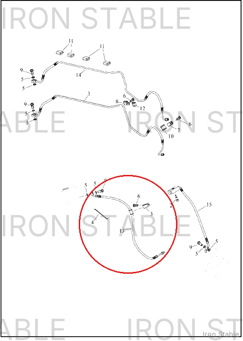 Harley-Davidson Brake Line, Fr, Abs, M/C To Manif