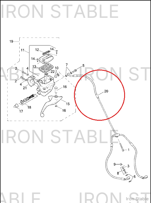 Harley-Davidson Brakeline Assembly, Front
