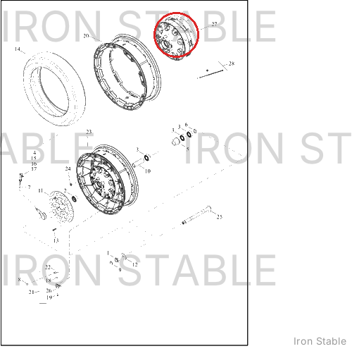 Harley-Davidson Kit, Whl Spoke W/Nip, 182.5mm, 16