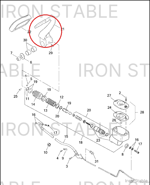Harley-Davidson Brake Pedal Assembly, Rear