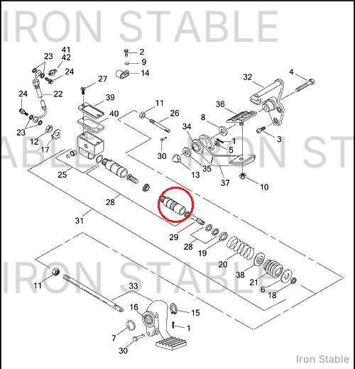 Harley-Davidson Remote Mastr Cylinder Push Rod