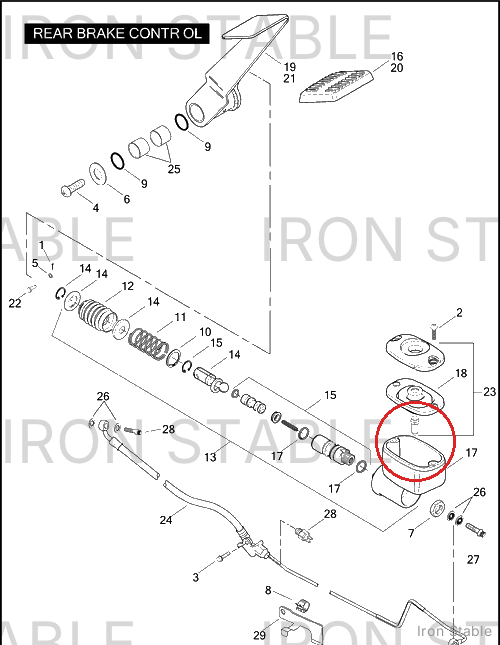 Harley-Davidson Reservoir, Int Cartridge, M/C