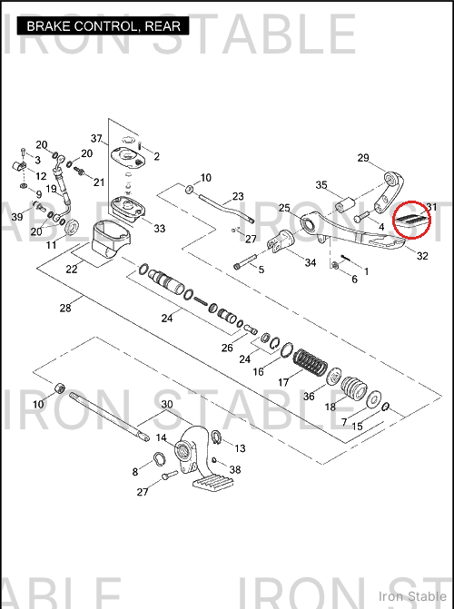 Harley-Davidson Pad, Brakepedal