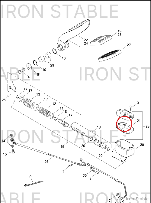 Harley-Davidson Gasket, Cover, Rr Master Cyl(Po)