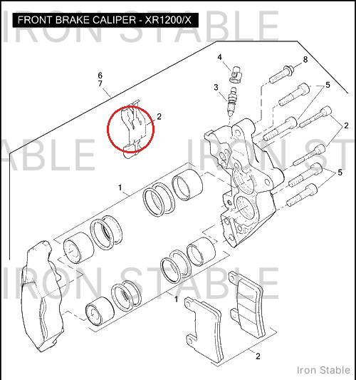 Harley-Davidson Kit-Pad, Front/Xr1200