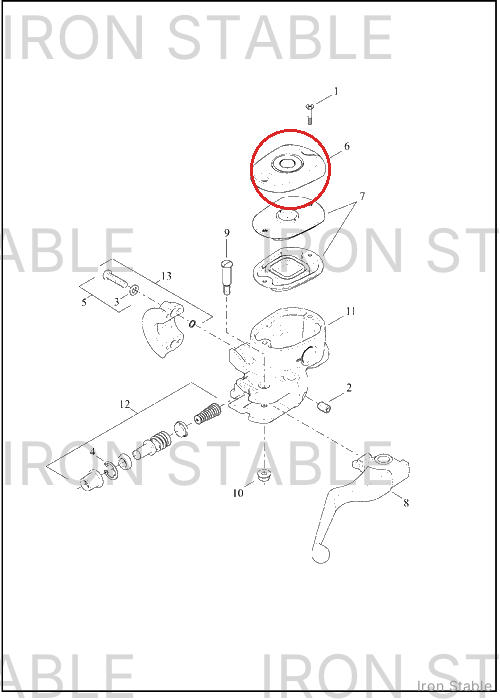 Harley-Davidson Cap, Front Master Cylinder