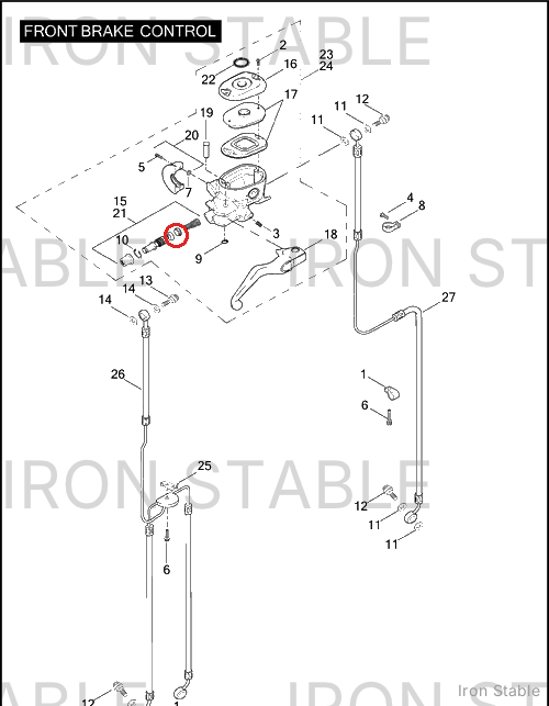 Harley-Davidson Piston Set, Brake Ma Cyl, X