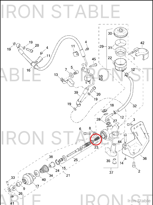 Harley-Davidson Brake Ma Cyl Sub-Component, X