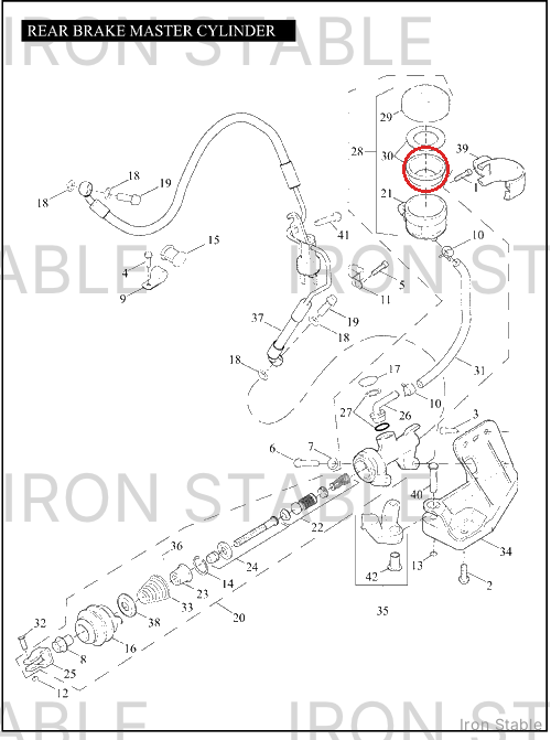 Harley-Davidson Gasket Kit, Rear Brake