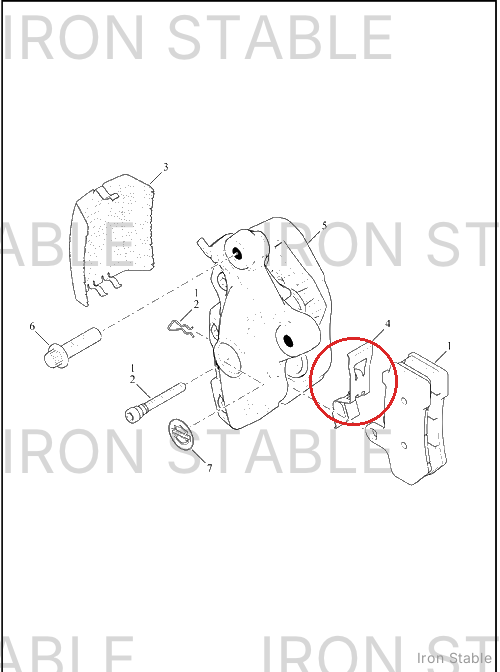 Harley-Davidson Pad Spring, Front Caliper