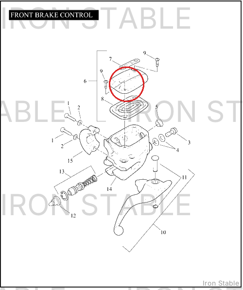 Harley-Davidson Brake Ma Cyl, Cover Assembly, Blk