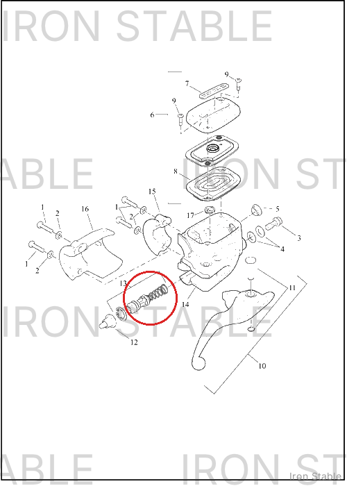 Harley-Davidson Master Cyl Repair Kit, Front, To