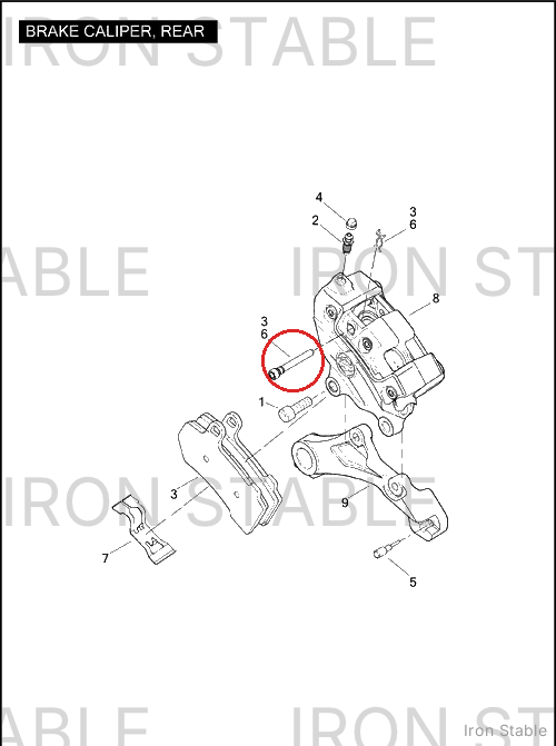 Harley-Davidson Kit-Pad Pin, Rr Caliper, Touring