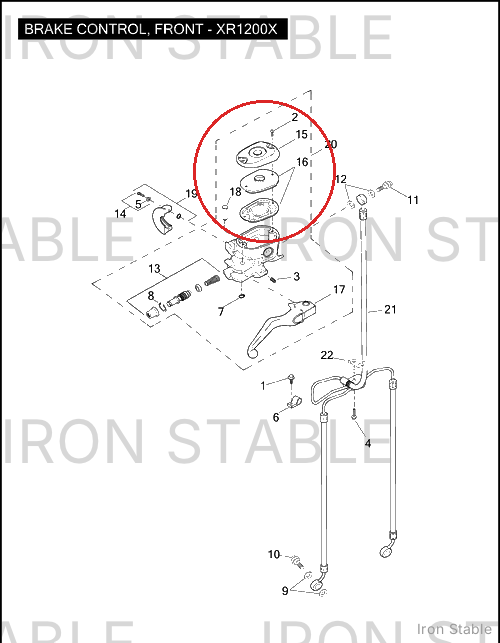Harley-Davidson Master Cyl Assembly, Front/Dual, Black