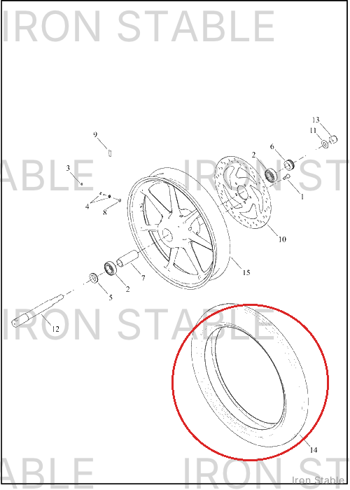 Harley-Davidson Tire, Fr, 100/80-17, Mich, Co-Bran
