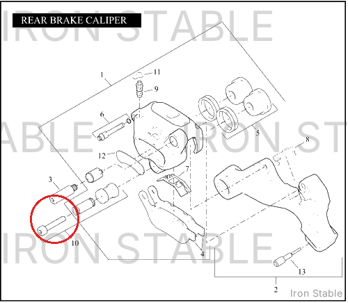 Harley-Davidson Caliper Bolt Assembly