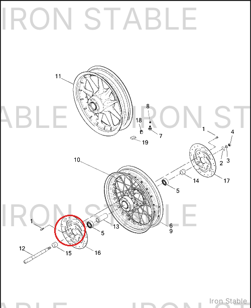 Harley-Davidson Brake Disc, Rh/Front