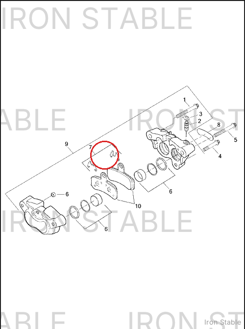 Harley-Davidson Pad Springs, Front Caliper