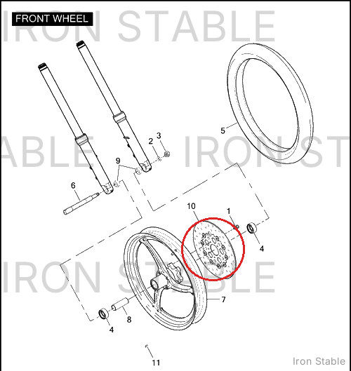 Harley-Davidson Kit-Float, Brake Disc, Front/Black