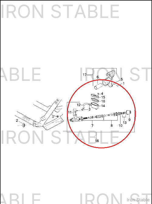 Harley-Davidson Master Cyl Assembly, Rr