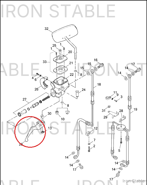 Harley-Davidson Front Brake Lever