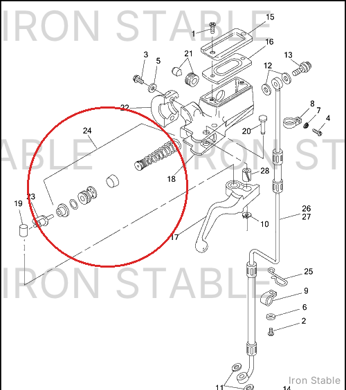 Harley-Davidson Kit Piston, Master Cyl