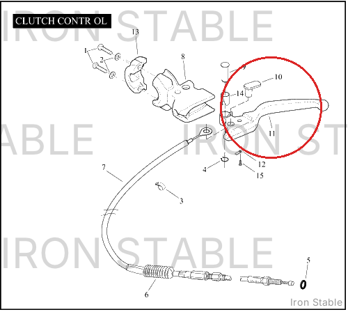 Harley-Davidson Lever, Cl, Pol Al Assembly