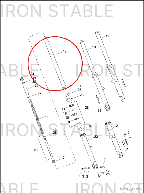 Harley-Davidson Fork Tube