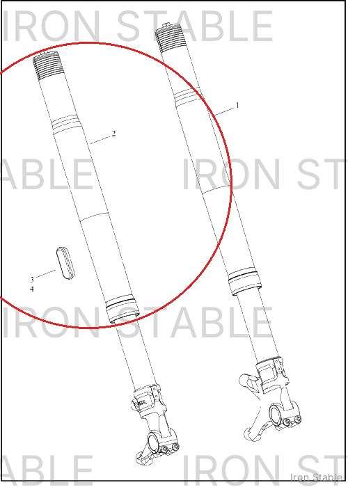 Harley-Davidson Sub-Assembly, Fork, Rh, 131rr