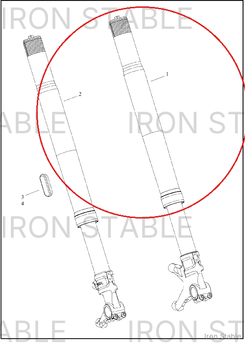 Harley-Davidson Sub-Assembly, Fork, Lh, 131rr