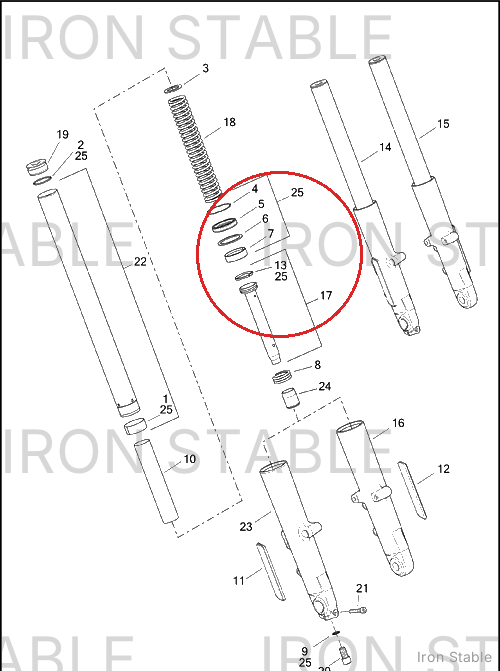 Harley-Davidson Seat Pipe Assembly