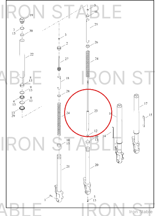 Harley-Davidson Fr Tlscp Fork Sub-Component, Damper