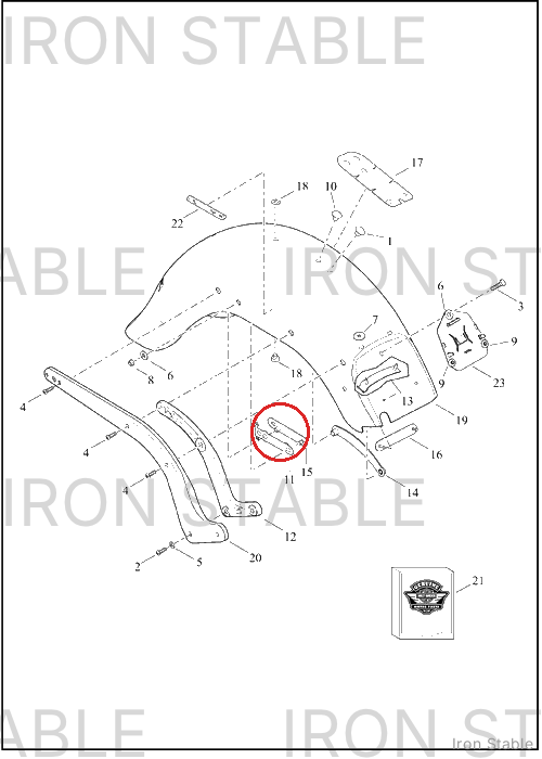 Harley-Davidson Plate, Wire Retainer