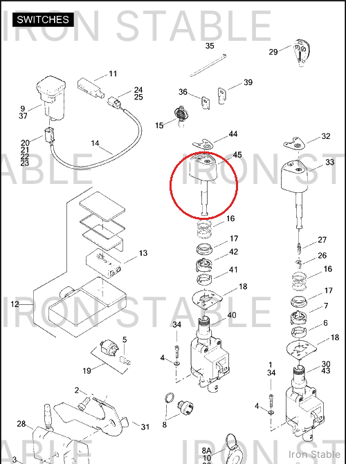 Harley-Davidson Fork Lock Ign Knob (Req Keycod