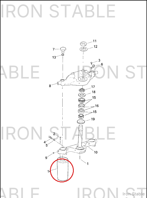 Harley-Davidson Cover, Upr Fork Slider, Gal Gry
