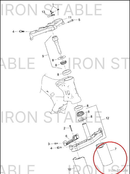 Harley-Davidson Cover Assembly, Lh-Fork Slider, Solid