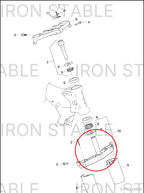Harley-Davidson Bracket Assembly, Lower Fork