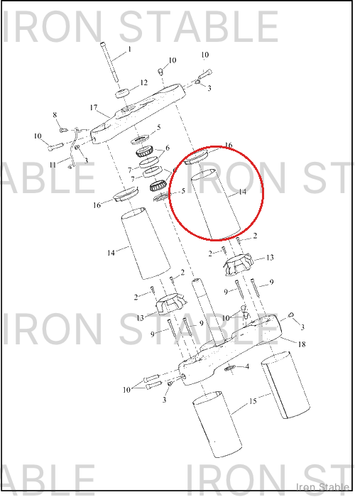 Harley-Davidson Fr Spnsn/Strg Misc Component, Upr F